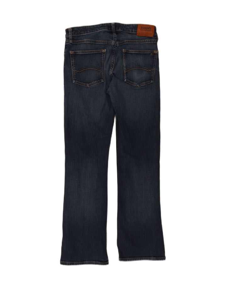 TOMMY HILFIGER Womens Bootcut Jeans W34 L32 Blue Cotton