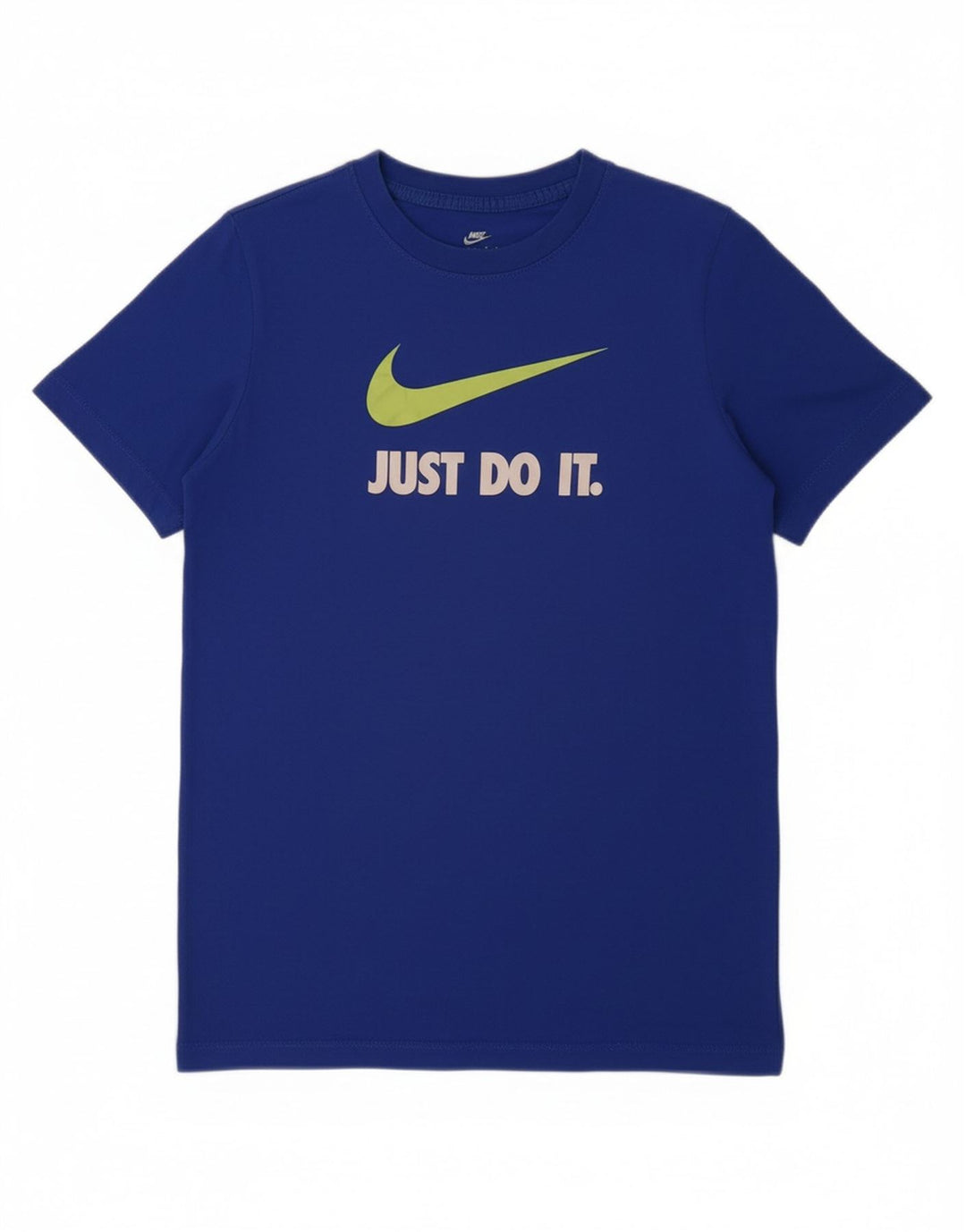Chłopięcy T-shirt z grafiką NIKE, 13-14 lat, XL, niebieska, bawełniana