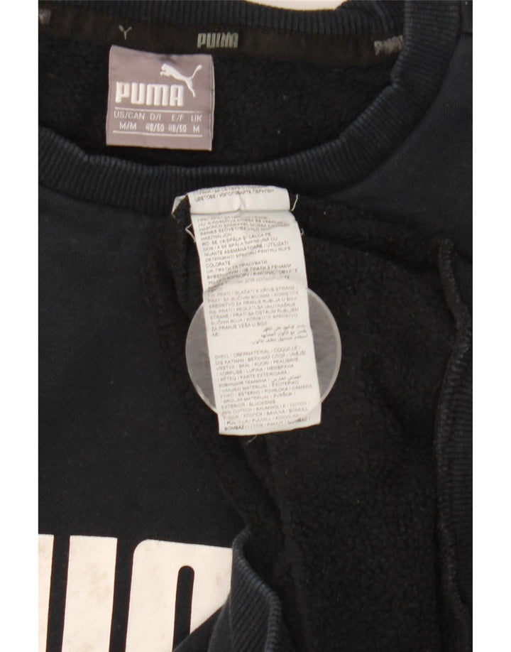 Męska bluza z grafiką Puma, sweter, średni granatowy, bawełniany