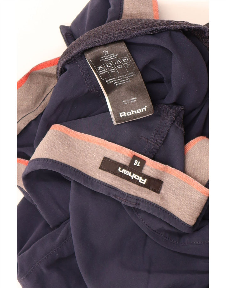 Spodnie damskie Rohan Cargo Capri US 16 2XL W40 L22 Granatowe Poliamid