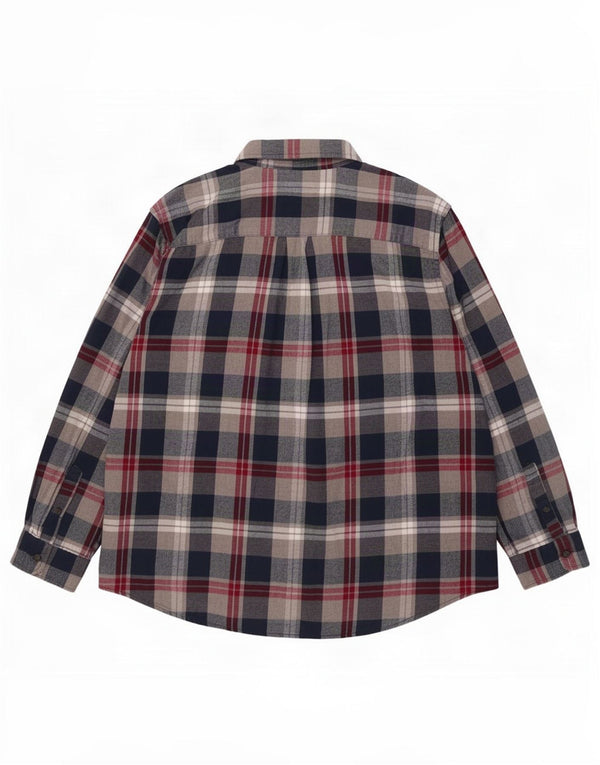 Koszula męska Chaps Big Flanelowa 2XL, bawełniana, granatowa w kratę