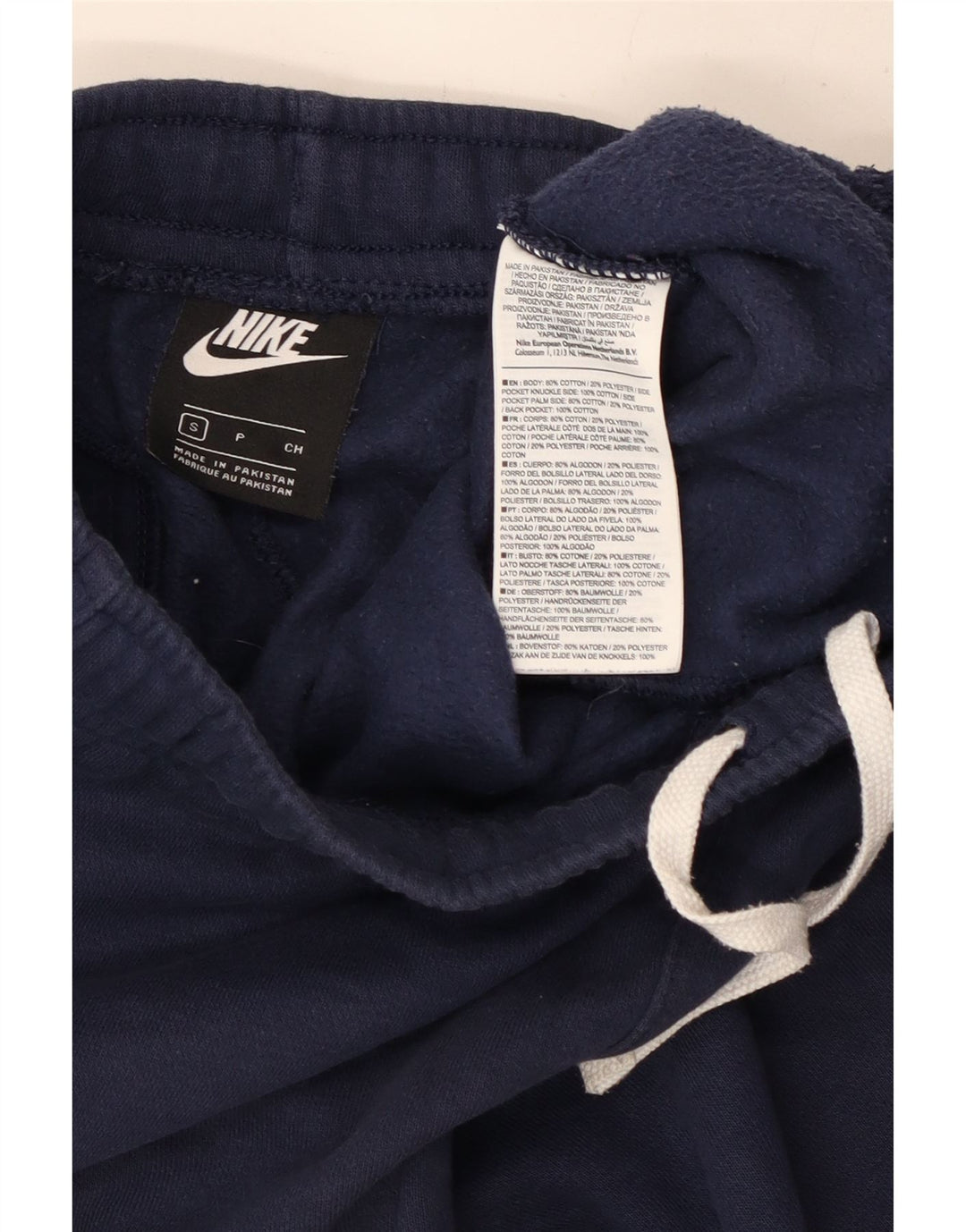 Męskie spodnie dresowe Nike, małe, granatowe, bawełniane