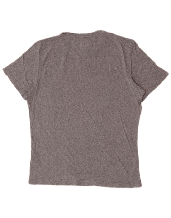T-shirt męski Tommy Hilfiger, duży, szary, bawełniany