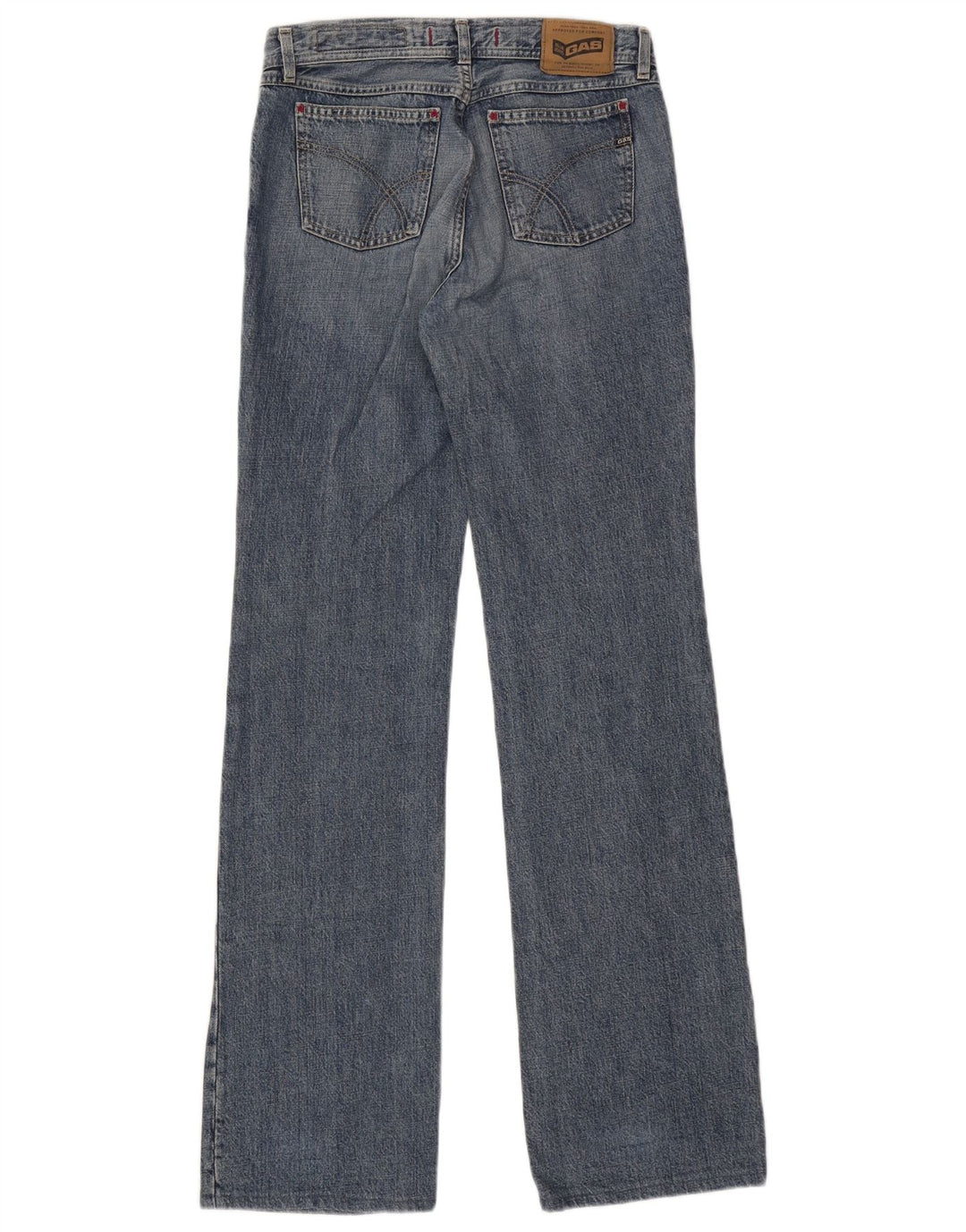 Damskie jeansy Bootcut Gas W29 L34 Niebieskie bawełniane