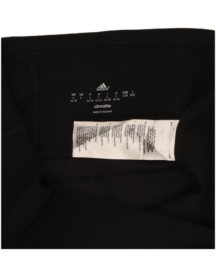 Damskie legginsy ADIDAS Climalite Capri UK 16/18, duży czarny poliester