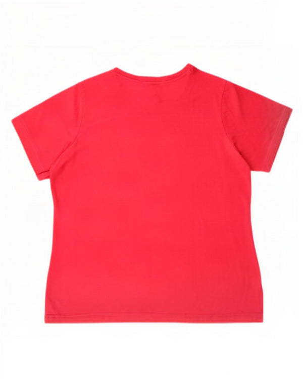 Damska koszulka graficzna Adidas Top UK 28/30 3XL Różowa