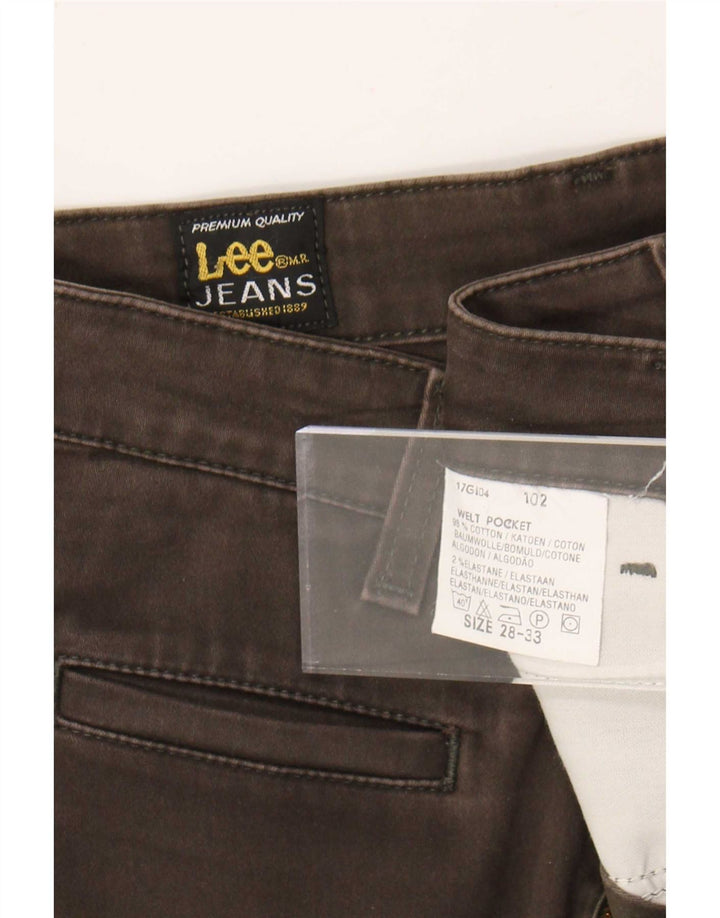 Damskie jeansy Lee Bootcut W28 L28 Brązowa bawełna