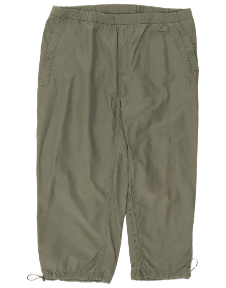 Męskie spodnie dresowe Columbia Capri, duże, bawełniane w kolorze khaki