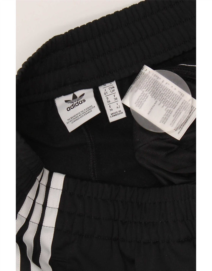 Damskie spodenki sportowe Adidas UK 10, małe, czarne, poliestrowe