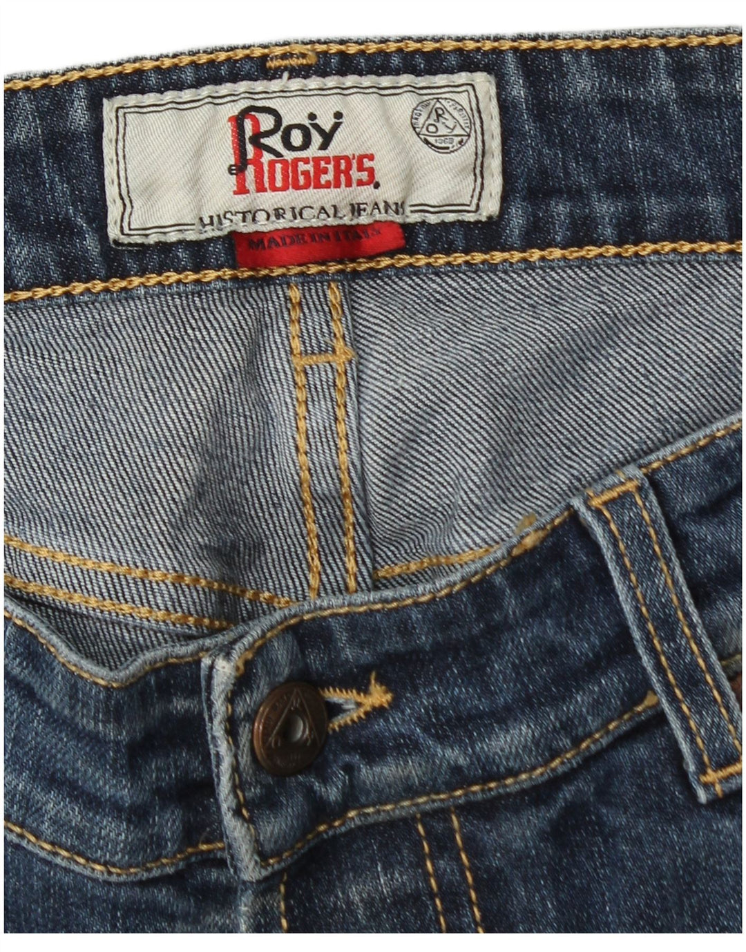 Męskie jeansy slim Roy Rogers W32 L27 Niebieskie