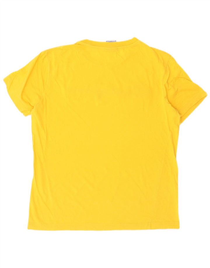 Męski T-shirt Champion z grafiką, średni żółty