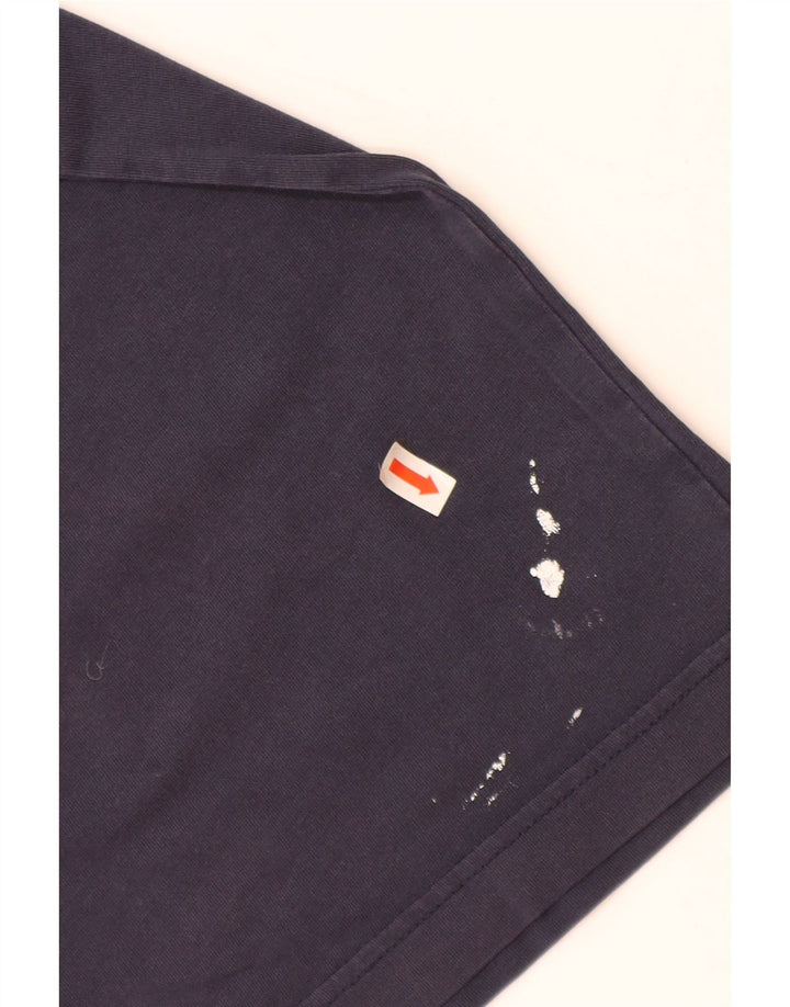 T-shirt męski TOMMY HILFIGER Top średni, granatowy, bawełniany