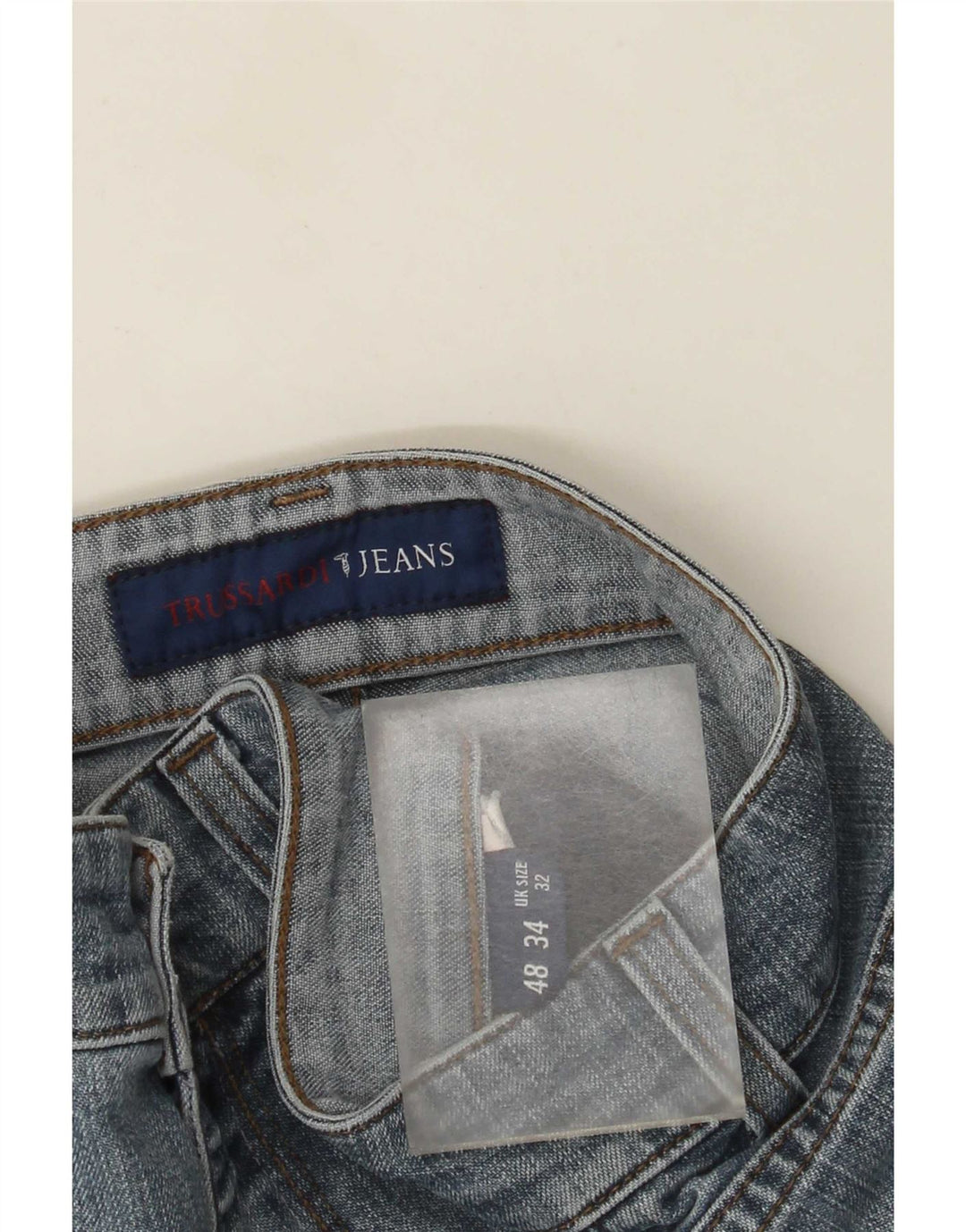 Damskie proste dżinsy Trussardi W32 L32 niebieskie