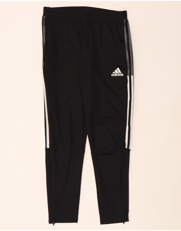 Męskie spodnie dresowe Adidas Aeroready, średni czarny poliester