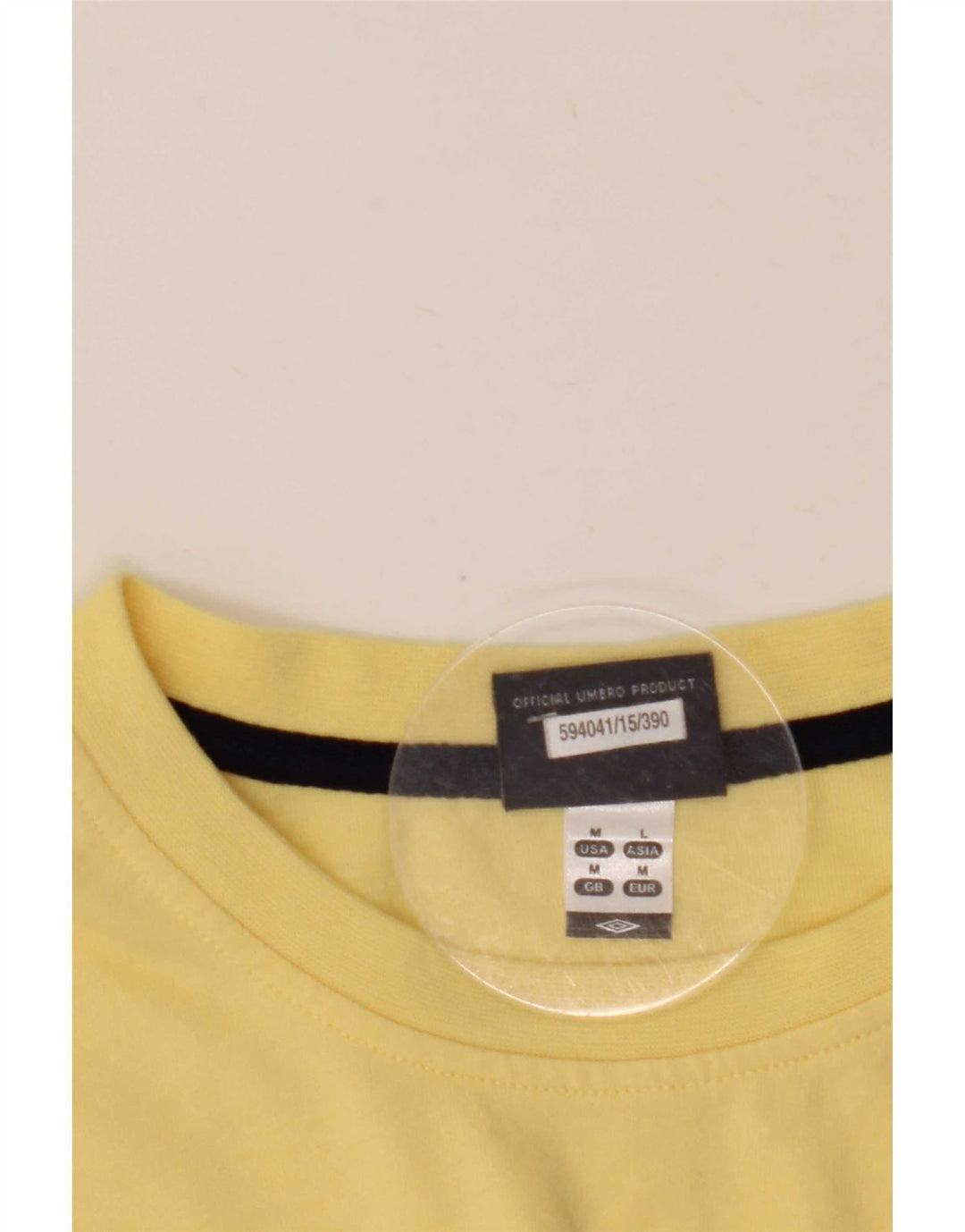 T-shirt męski Umbro, średni żółty poliester