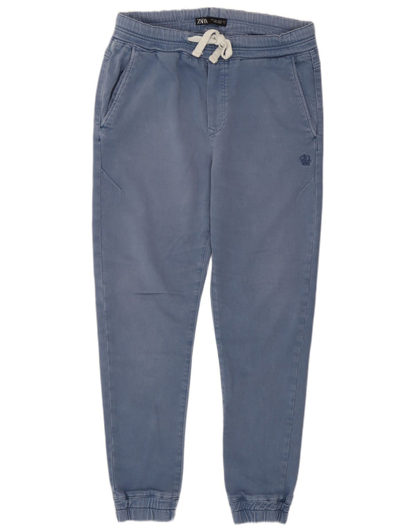 Męskie spodnie chino do biegania Zara, duże W32 L28, niebieskie