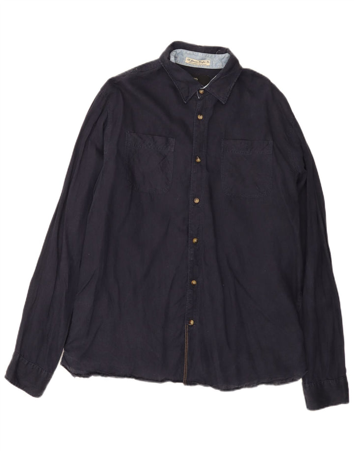 Koszula męska Scotch & Soda Amsterdam Couture, średni granat