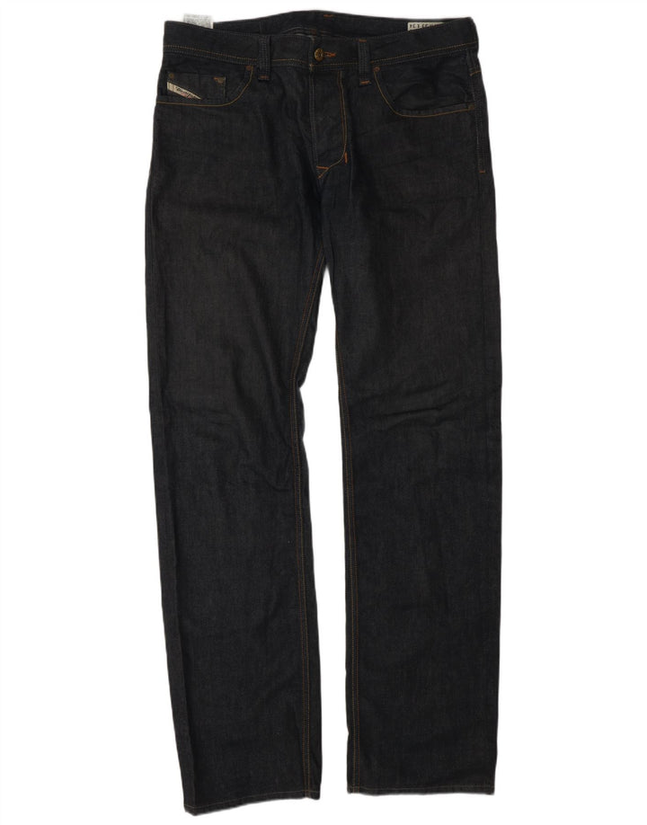 Diesel Męskie Proste Dżinsy W33 L34 Granatowe Bawełniane