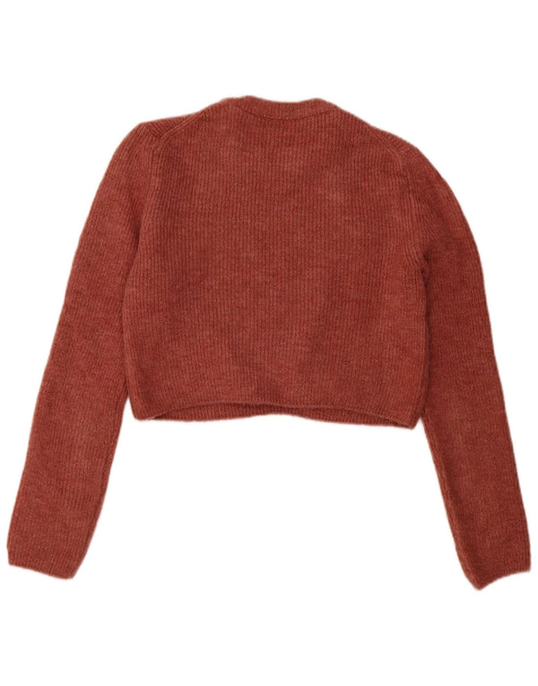 Sweter damski Zara z okrągłym dekoltem, UK 10, mały, czerwony