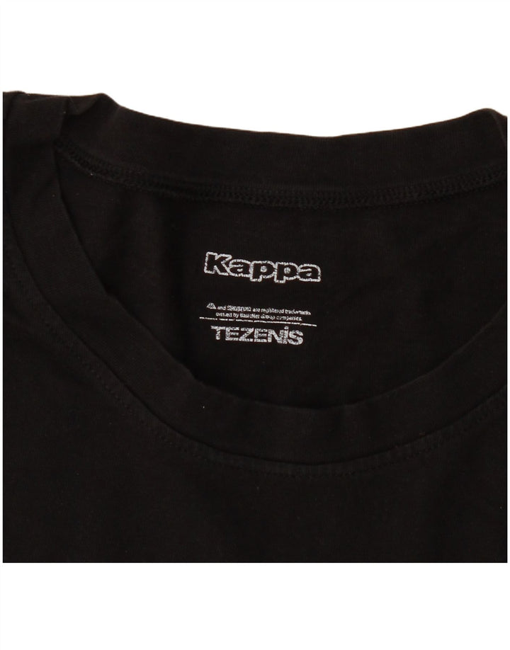 T-shirt damski Kappa Tezenis Graphic Top UK 14 Średni czarny