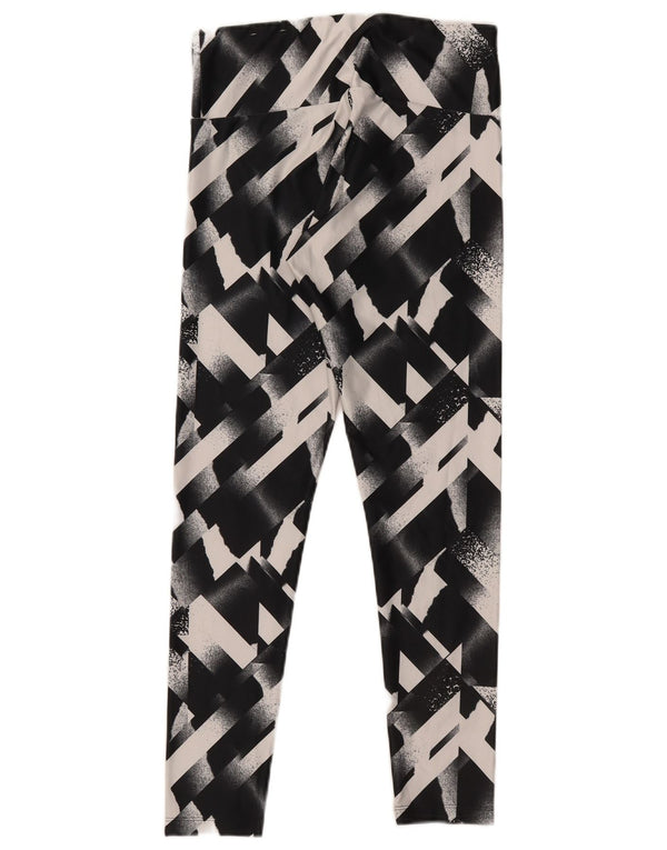 Legginsy damskie Puma UK 12 Średnio czarne geometryczne
