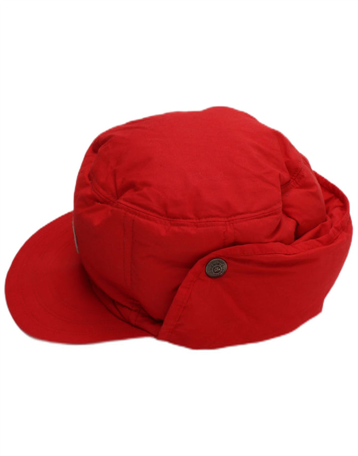 Czapka męska Diadora z klapką na uszy, średnia czerwona