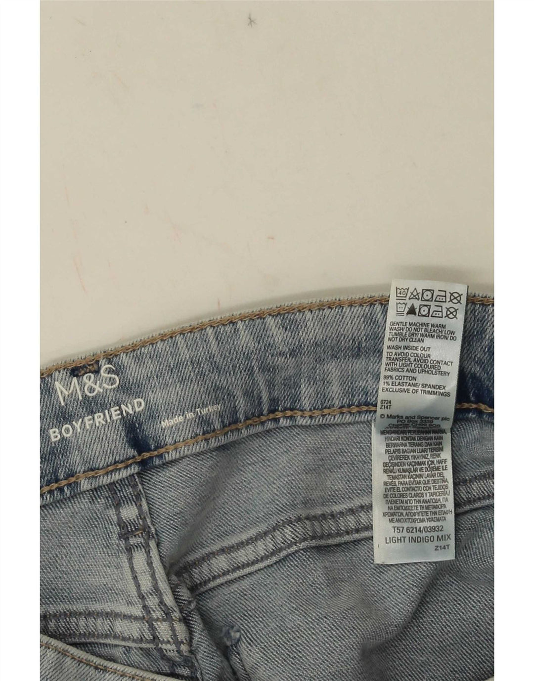 Marks & Spencer Damskie Zwężane Dżinsy UK 12 Średnie W28 L27 Niebieskie