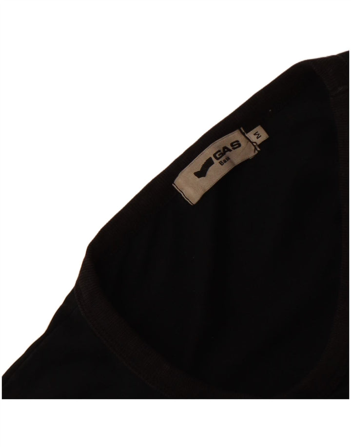 Męski top GAS Honda Racing Graphic z długim rękawem, średni czarny