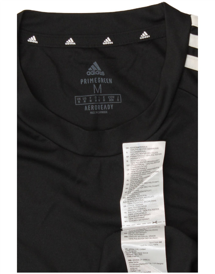Męska koszulka Adidas Aeroready Top, średni czarny poliester