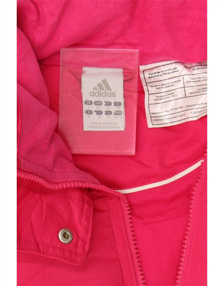 Damska wyściełana kamizelka Adidas UK 6 XS Różowy poliester