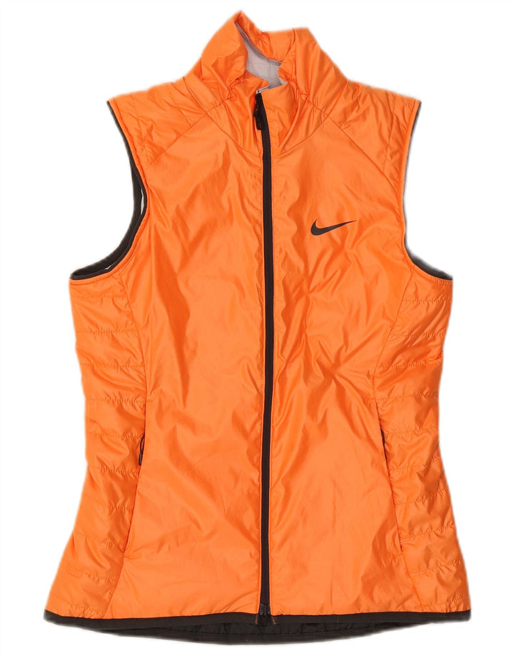 Damska dwustronna kamizelka Nike UK 10, mała, pomarańczowa, poliester