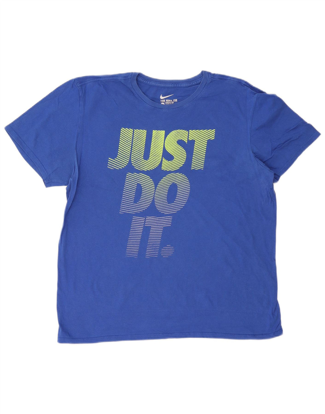 Męski T-shirt NIKE o sportowym kroju z grafiką, duży, niebieski