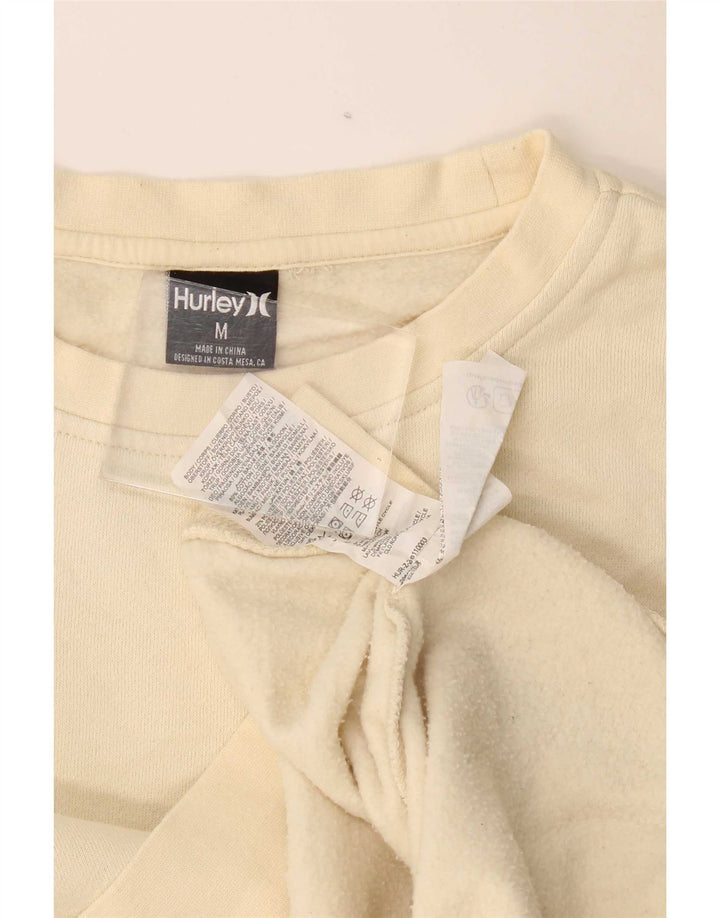Męski sweter z grafiką Hurley, średnio beżowy, bawełniany
