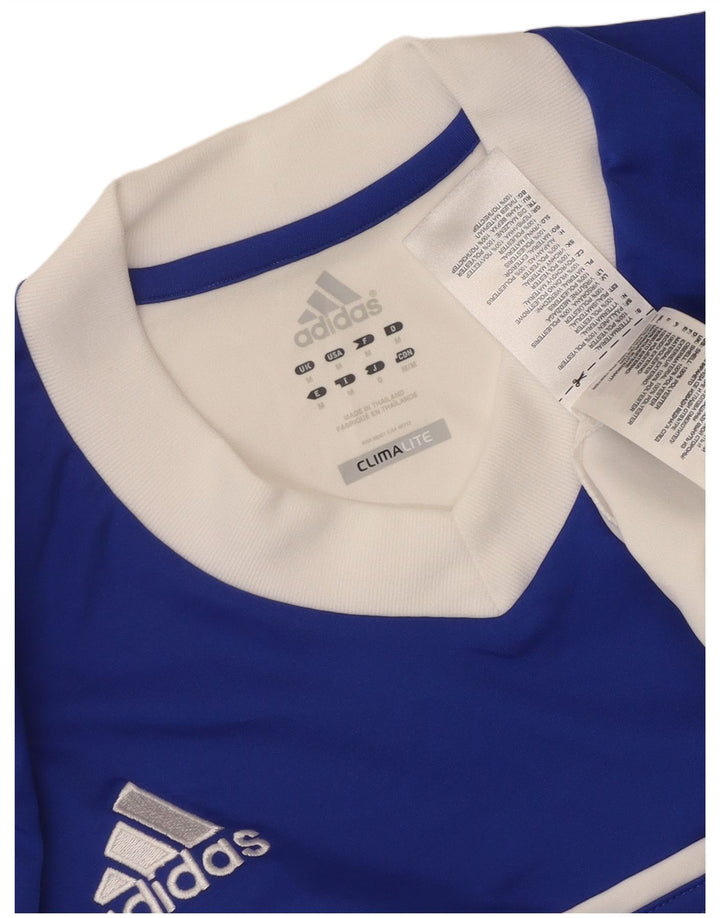 Męska koszulka Adidas Climalite Top z poliestru w kolorze średniej bieli