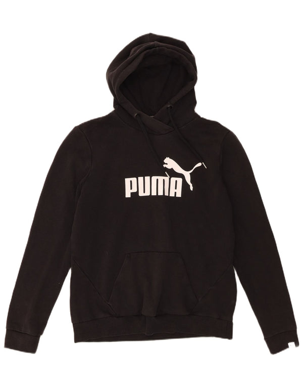 Damski sweter z kapturem Puma UK 14, duży, czarny, bawełniany