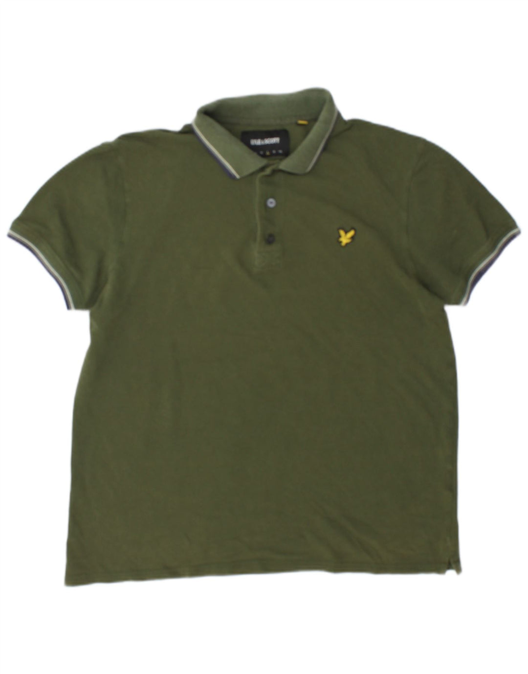 Męska koszulka polo Lyle & Scott, duża, bawełniana khaki
