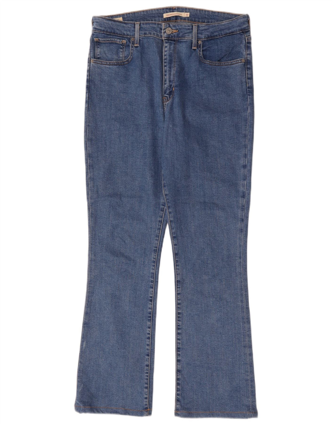 Damskie jeansy Levi's 725 z wysokim stanem Bootcut W32 L30 Niebieska bawełna