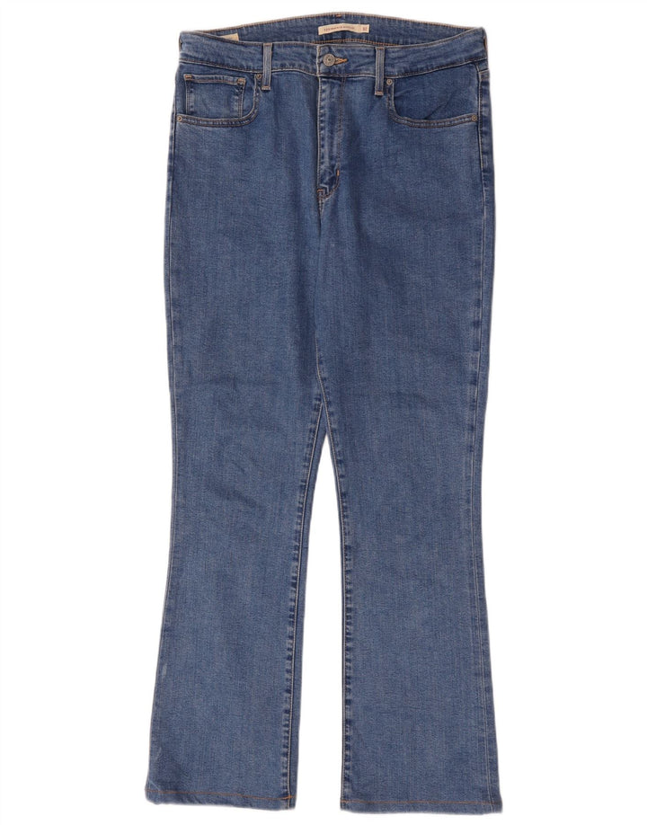 Damskie jeansy Levi's 725 z wysokim stanem Bootcut W32 L30 Niebieska bawełna