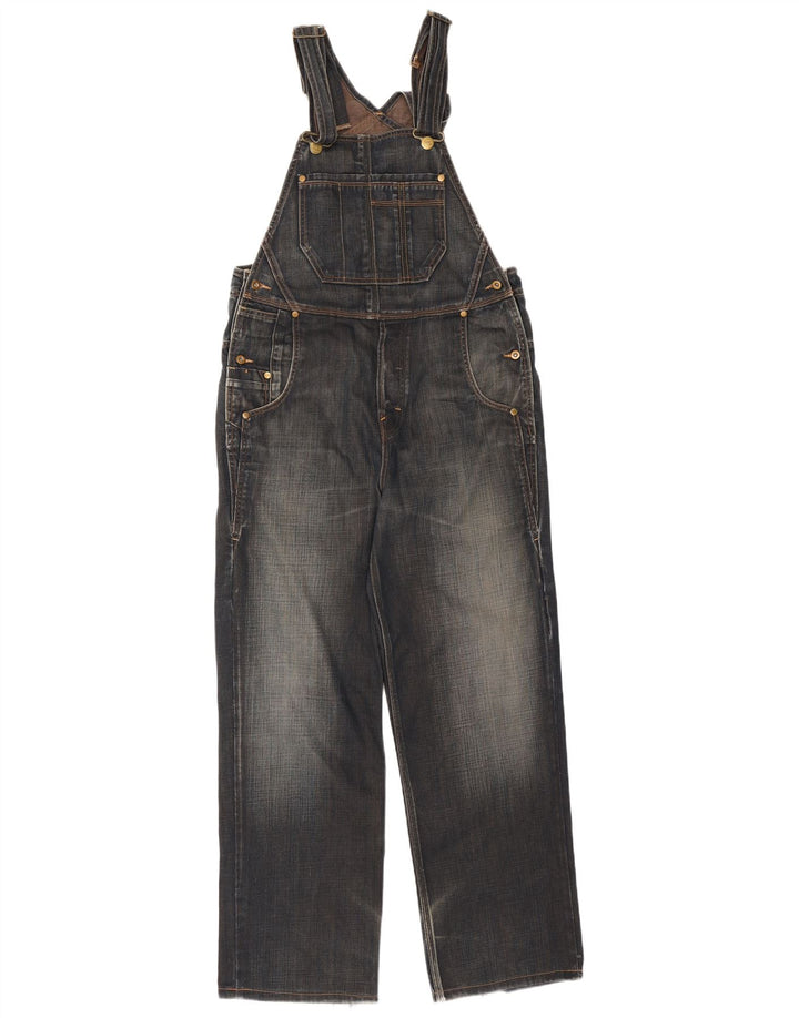 Damskie ogrodniczki Lee Straight Jeans Medium L29, niebieska bawełna
