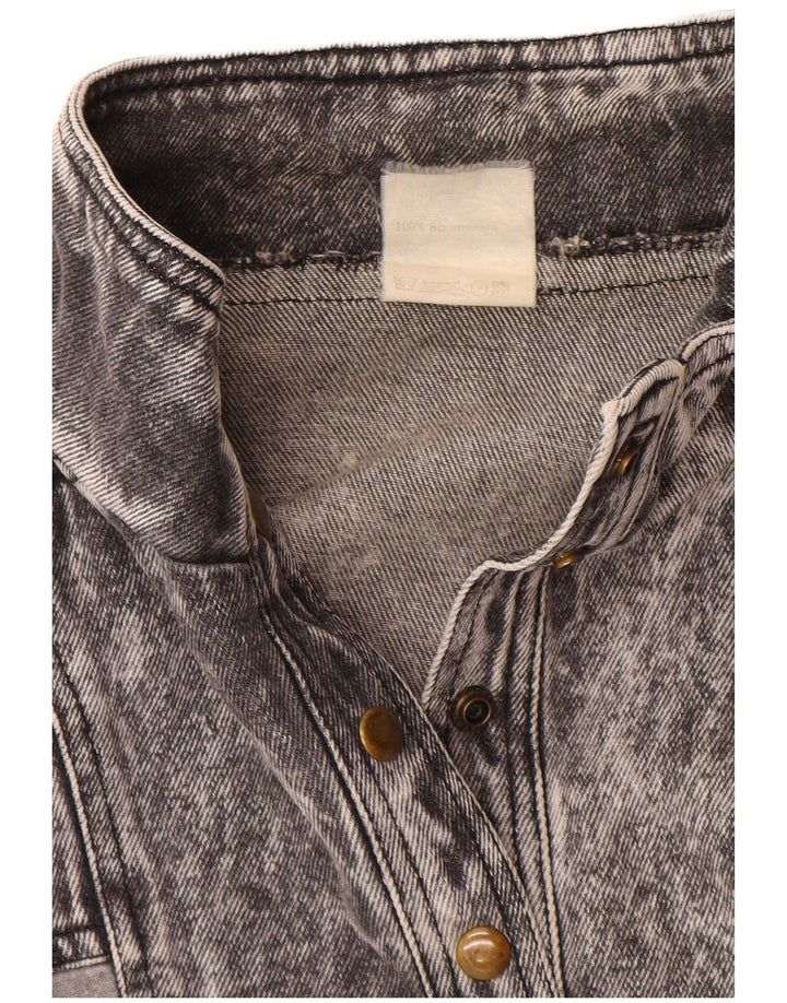 Damska kurtka dżinsowa VINTAGE UK 20 2XL Szara bawełna