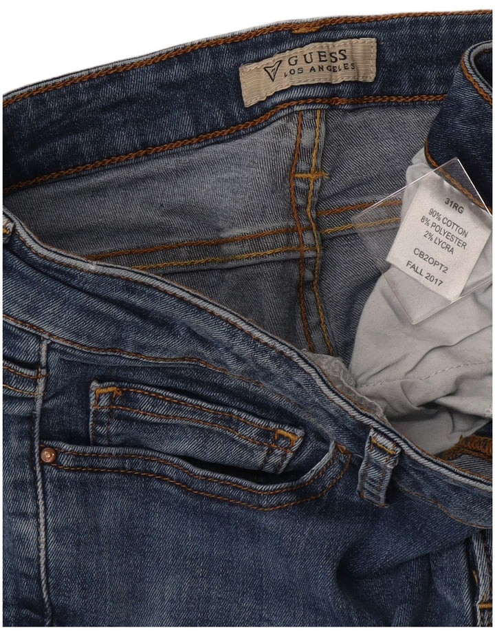Damskie jeansy Skinny GUESS W31 L30 Niebieskie, bawełniane