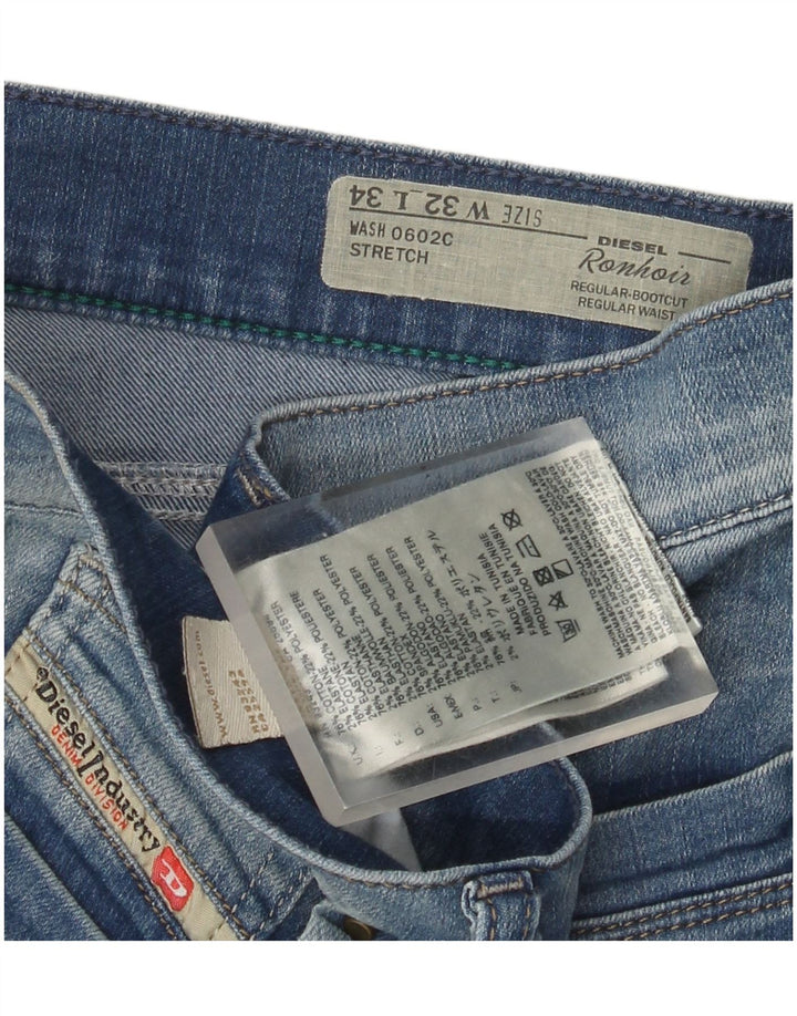 Dżinsy damskie Diesel Ronhoir Regular Bootcut W32 L34 Niebieska bawełna