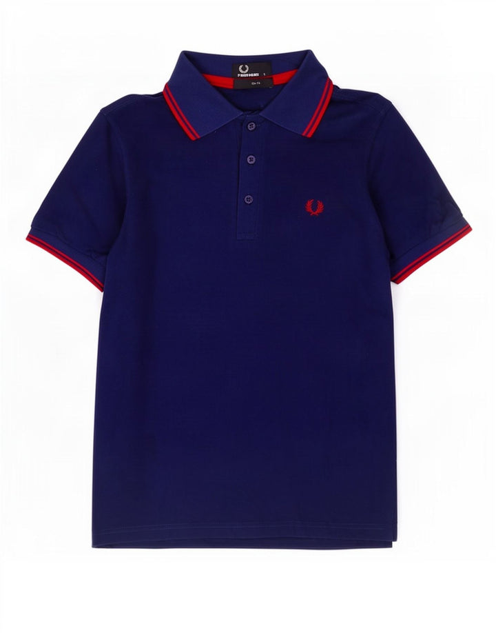 Męska koszulka polo Fred Perry Slim Fit, mała, granatowa, bawełniana