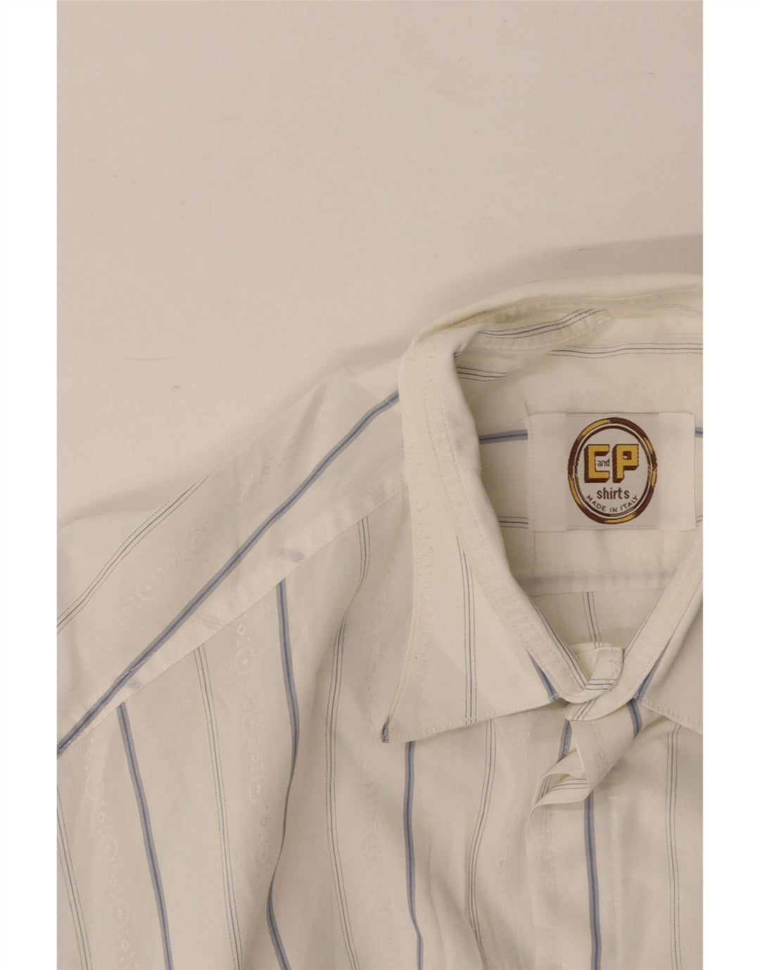 Koszula męska VINTAGE w duże białe paski