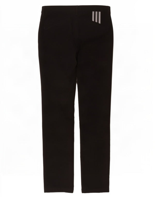 Adidas Mens Slim Chino Trousers W32 L34 Black Polyester