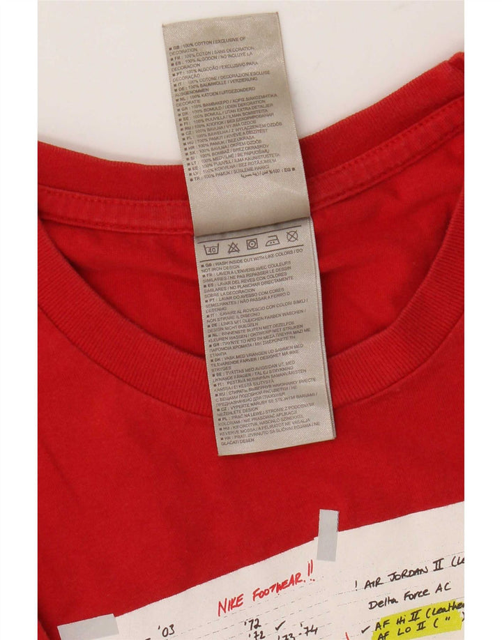 Męski T-shirt Nike Regular Graphic Top, duży, czerwony, bawełniany