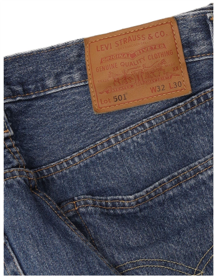 Męskie jeansy Levi's 501 Straight W32 L30 Niebieskie