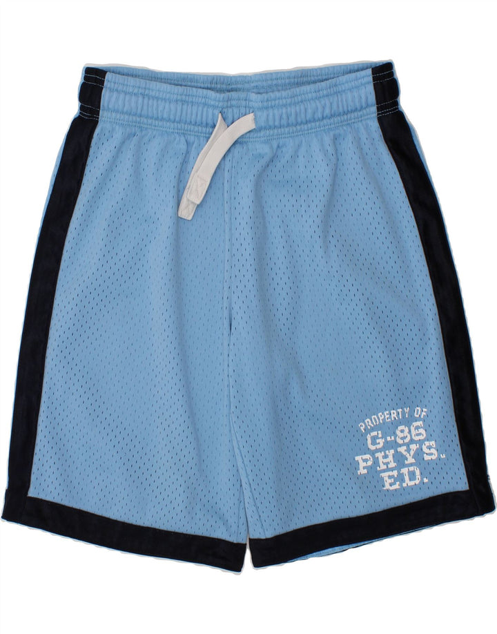 GAP Boys Graphic Sport Shorts 7-8 Years Medium Blue Colourblock Polyester Vintage Gap and Second-Hand Gap from Messina Hembry 