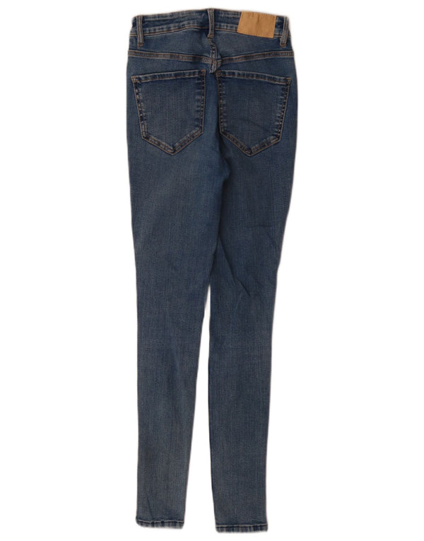 Damskie jeansy skinny Zara EU 34 2XS W24 L28 Niebieskie