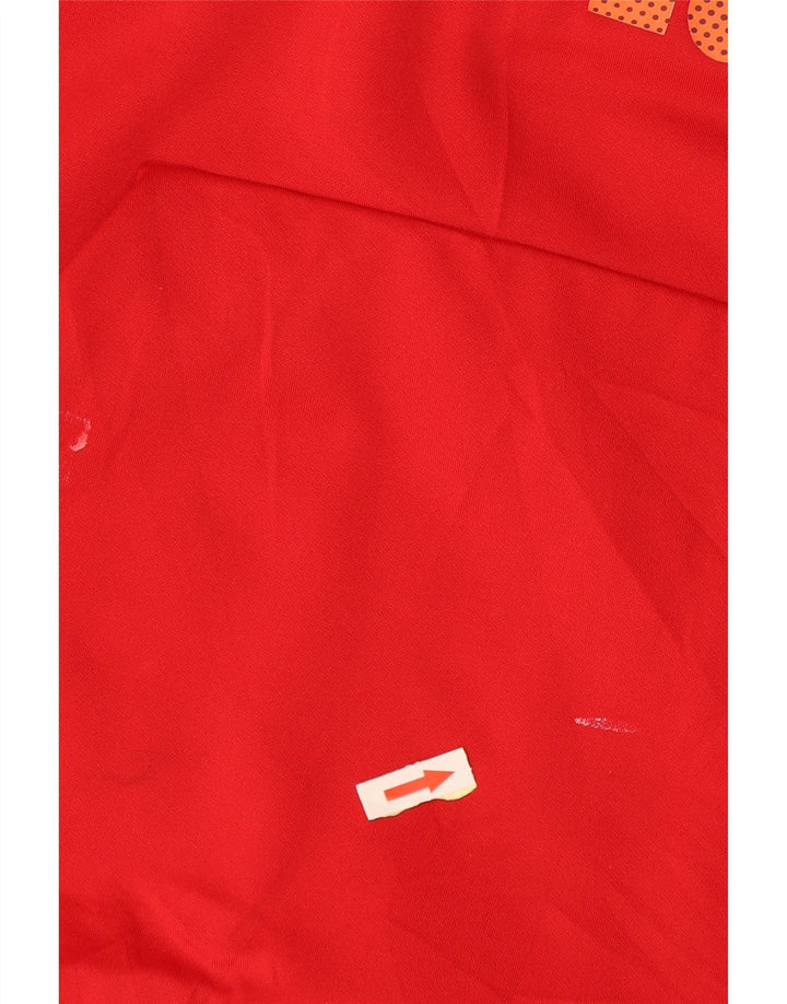 Męski sweter z kapturem Nike Dri Fit Graphic, mały, czerwony, poliestrowy